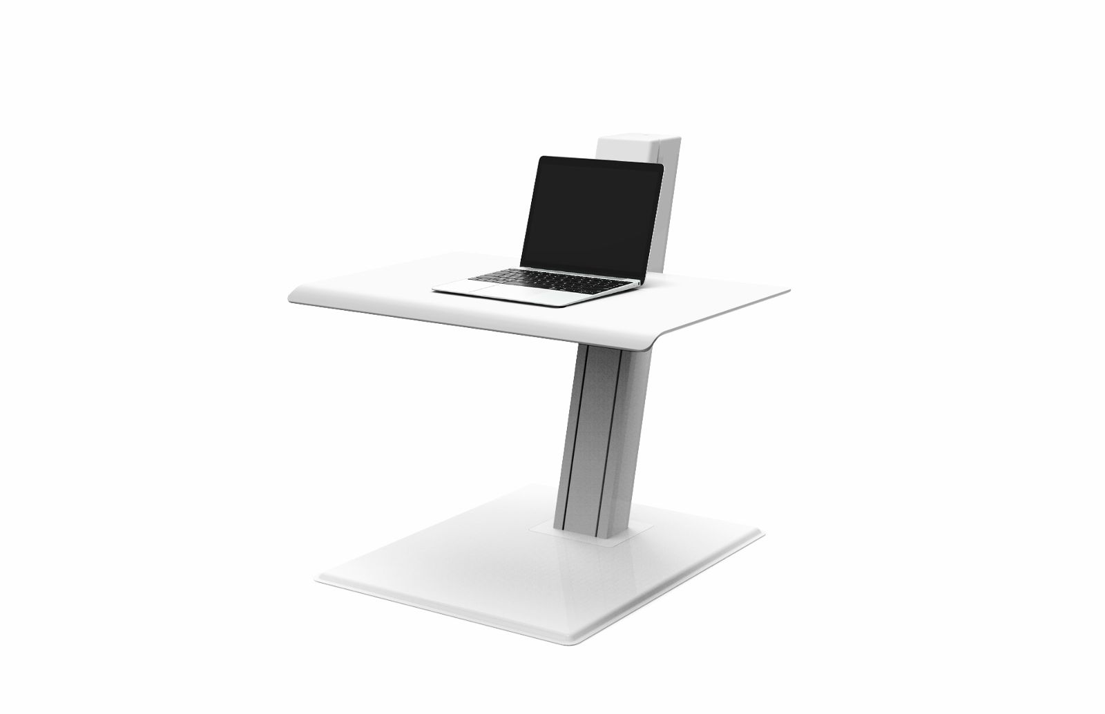 Humanscale Quickstand Eco For Laptop Standing Desk Converter White