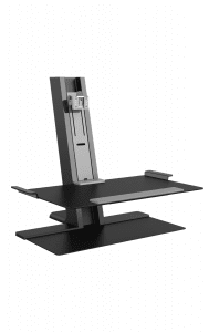 Humanscale QuickStand for Single Monitor in Black: Height Adjustable