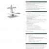 Humanscale QuickStand - Dual Wide Crossbar In White Specification Sheet