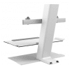 Humanscale QuickStand for Dual wide Crossbar in White • Adjustable Monitor Height