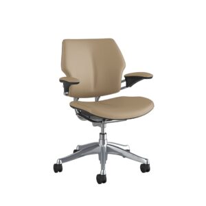 Freedom Task Chair Polished Aluminium Bizon 481 Side View