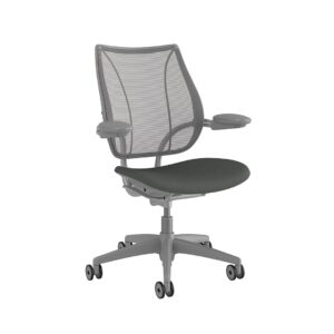 Liberty Task Chair Grey Frame Side View