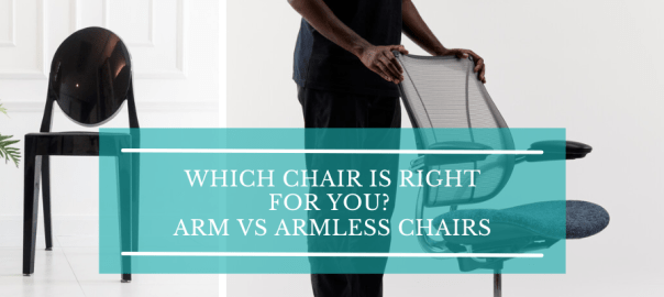 Why Armless Desk Chairs Can Be Problematic? Arm vs Armless Chair Debate